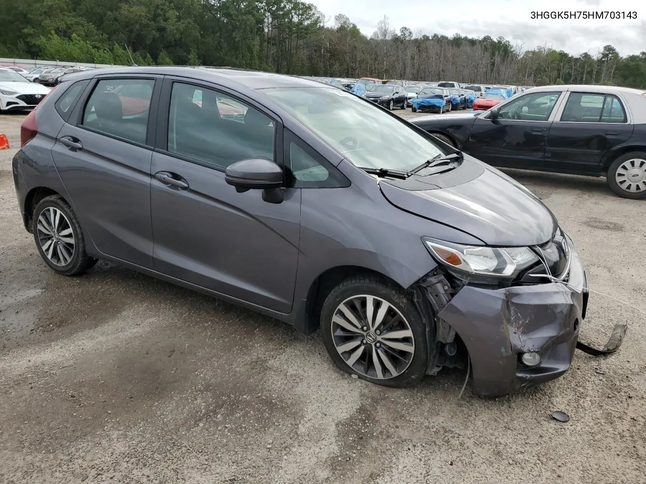 2017 Honda Fit Ex VIN: 3HGGK5H75HM703143 Lot: 72896714