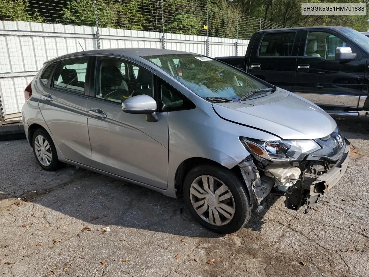 2017 Honda Fit Lx VIN: 3HGGK5G51HM701888 Lot: 72907804