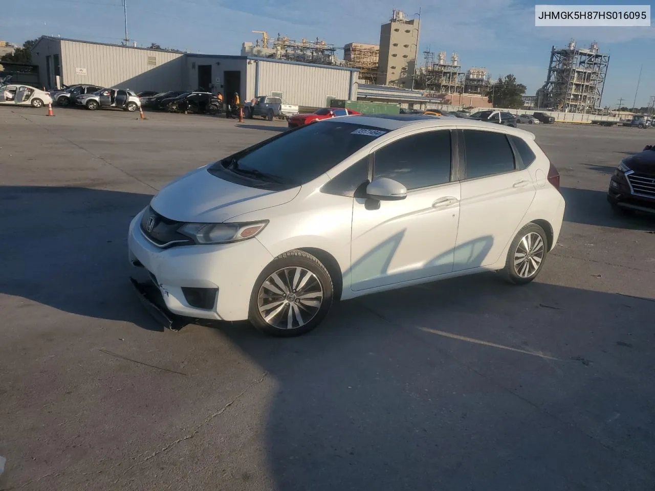 2017 Honda Fit Ex VIN: JHMGK5H87HS016095 Lot: 73171494