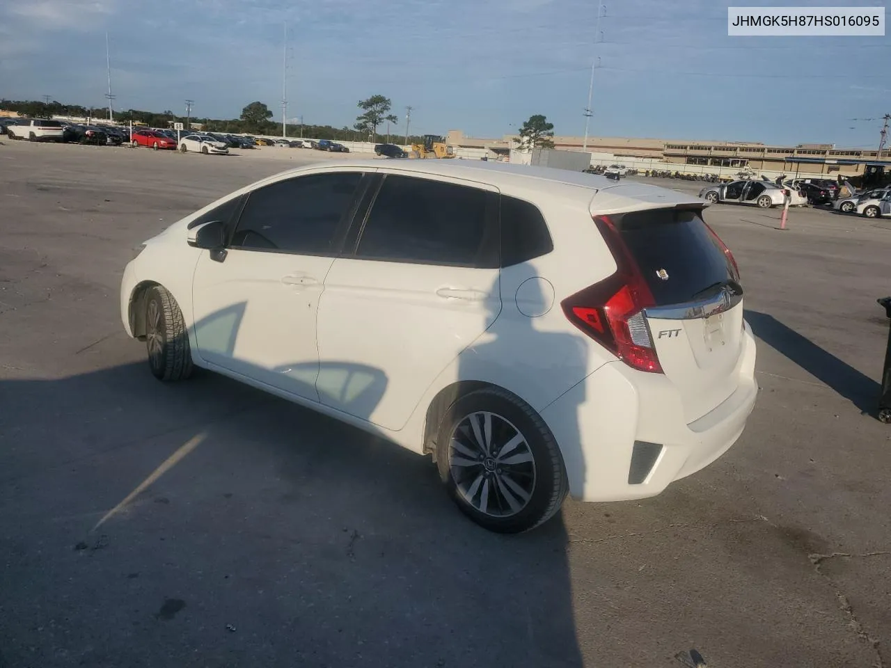 2017 Honda Fit Ex VIN: JHMGK5H87HS016095 Lot: 73171494