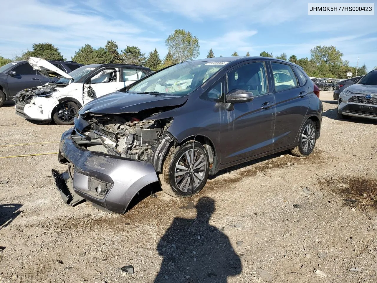 2017 Honda Fit Ex VIN: JHMGK5H77HS000423 Lot: 73388864