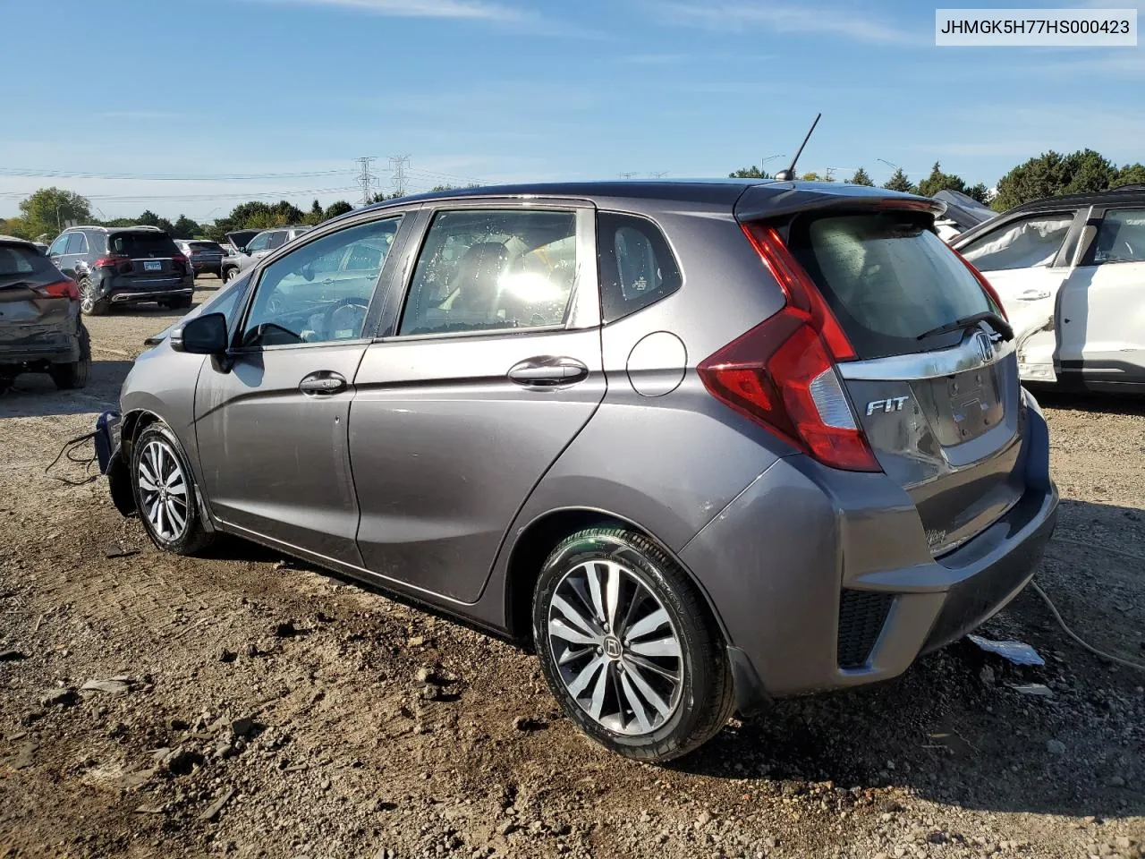 2017 Honda Fit Ex VIN: JHMGK5H77HS000423 Lot: 73388864