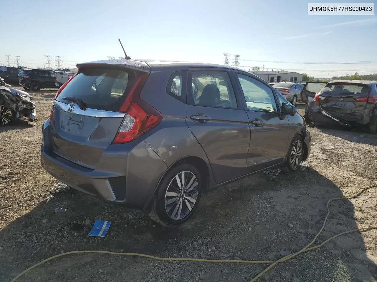 2017 Honda Fit Ex VIN: JHMGK5H77HS000423 Lot: 73388864