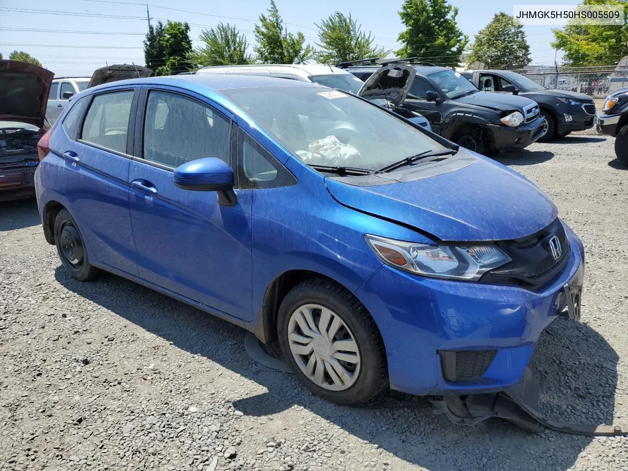 2017 Honda Fit Lx VIN: JHMGK5H50HS005509 Lot: 40598969