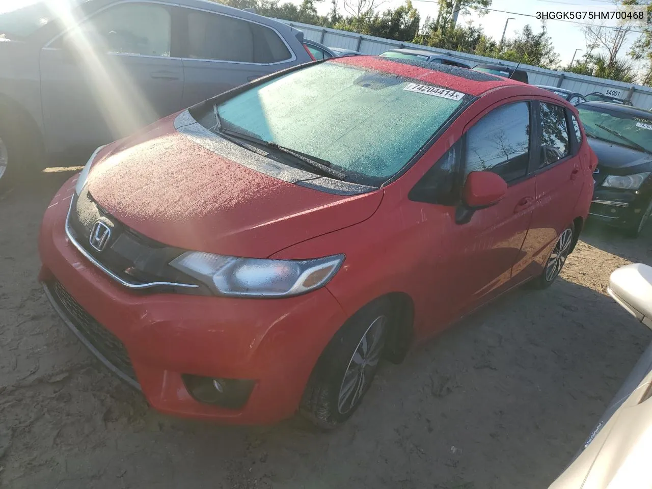 2017 Honda Fit Ex VIN: 3HGGK5G75HM700468 Lot: 74204414