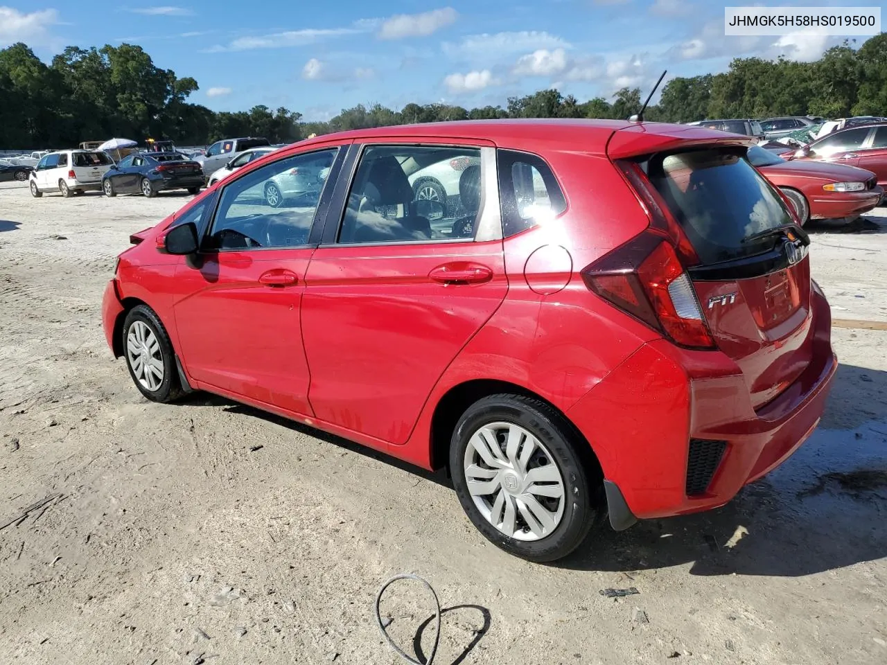 2017 Honda Fit Lx VIN: JHMGK5H58HS019500 Lot: 74632444