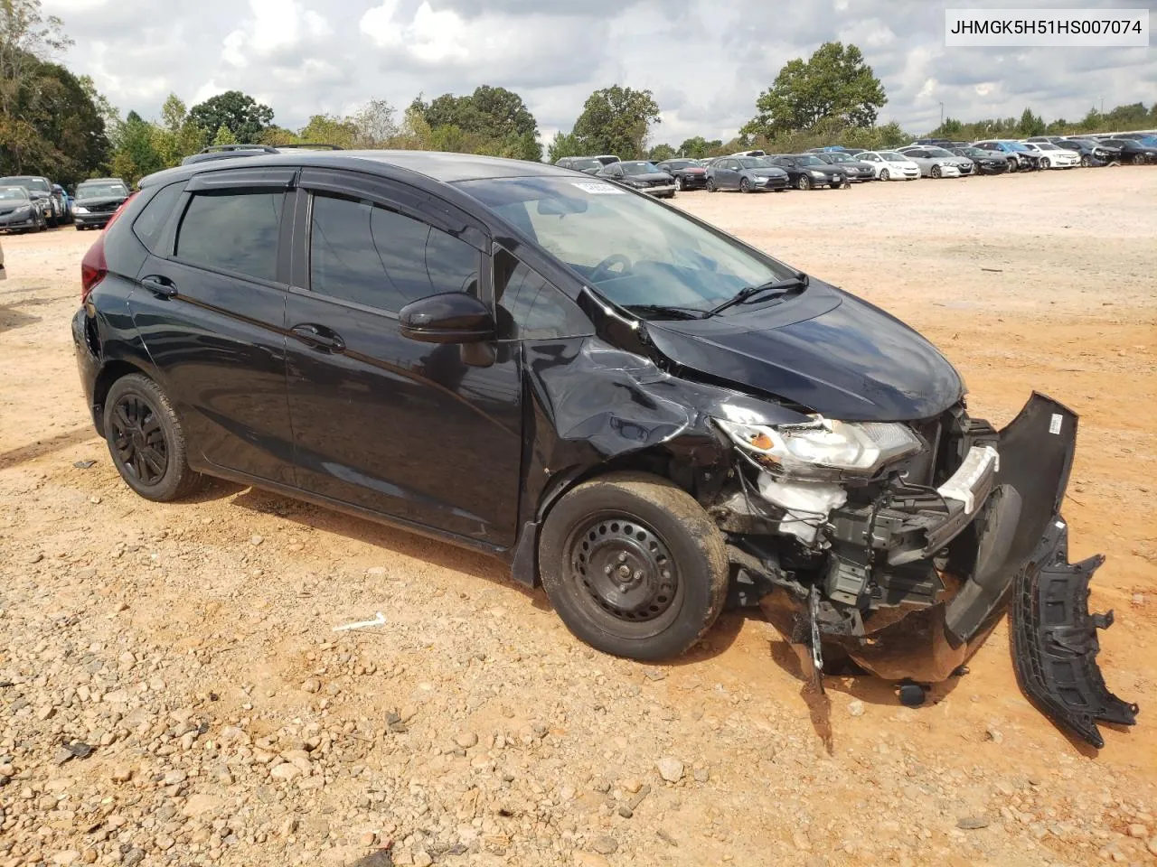 2017 Honda Fit Lx VIN: JHMGK5H51HS007074 Lot: 74886944