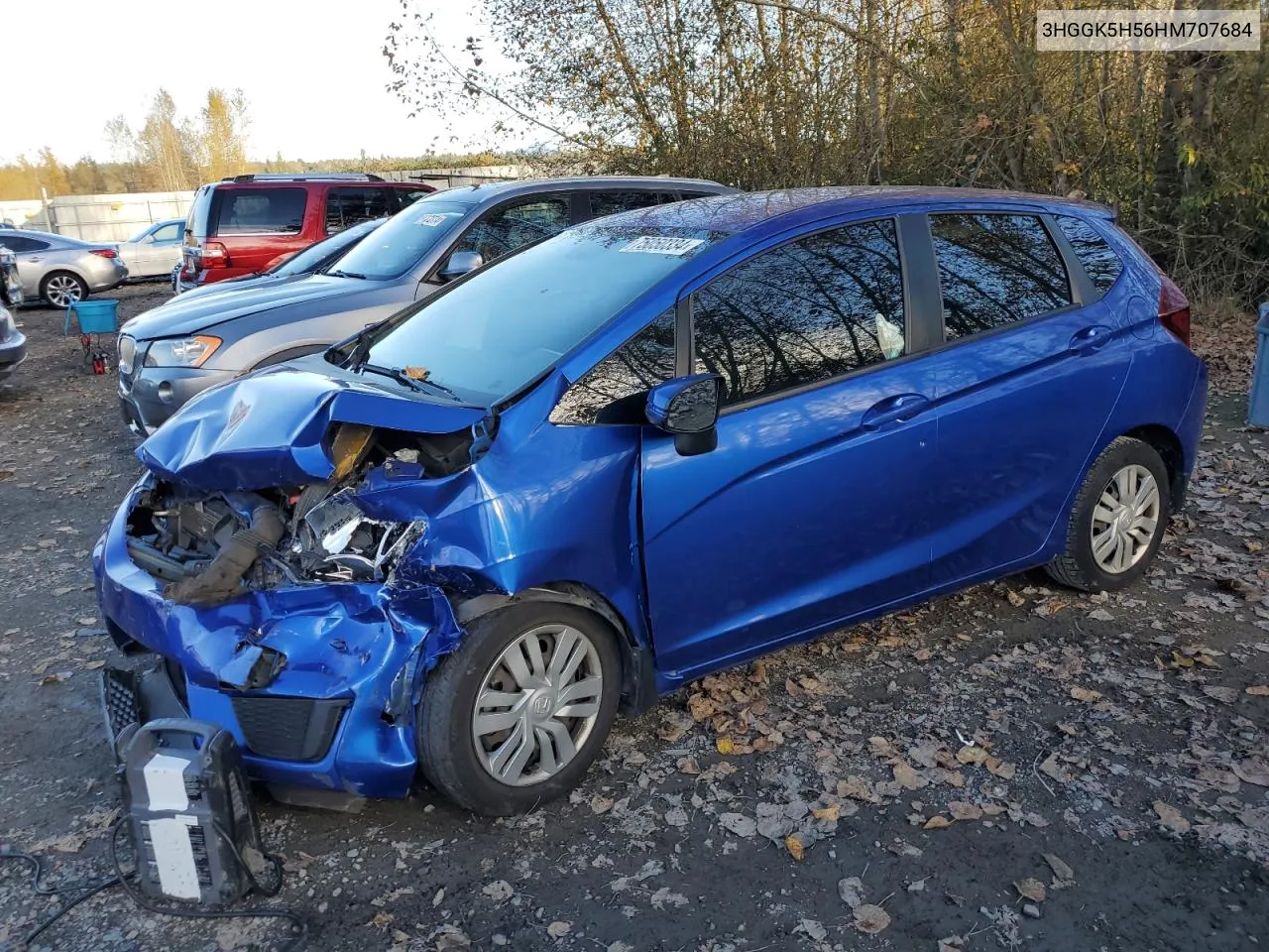 2017 Honda Fit Lx VIN: 3HGGK5H56HM707684 Lot: 75050334