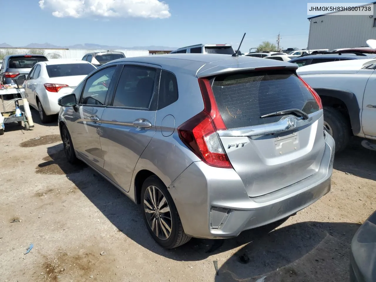 2017 Honda Fit Ex VIN: JHMGK5H83HS001738 Lot: 75314474