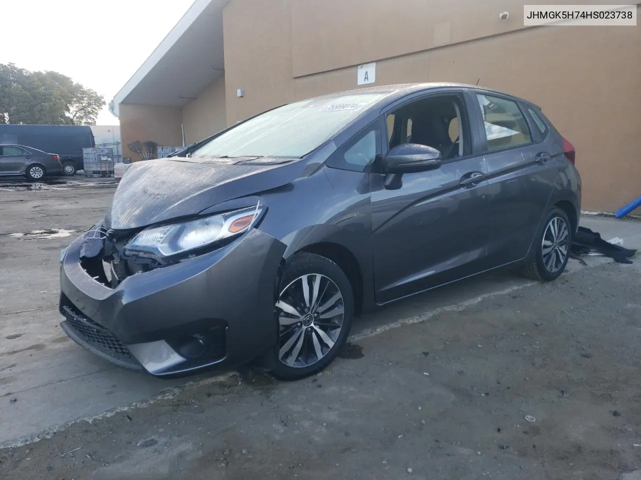 2017 Honda Fit Ex VIN: JHMGK5H74HS023738 Lot: 75569074