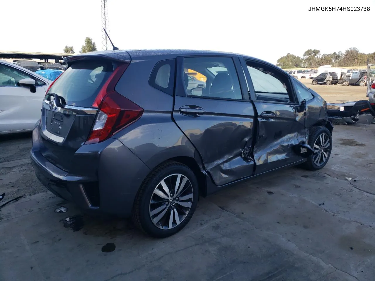 2017 Honda Fit Ex VIN: JHMGK5H74HS023738 Lot: 75569074