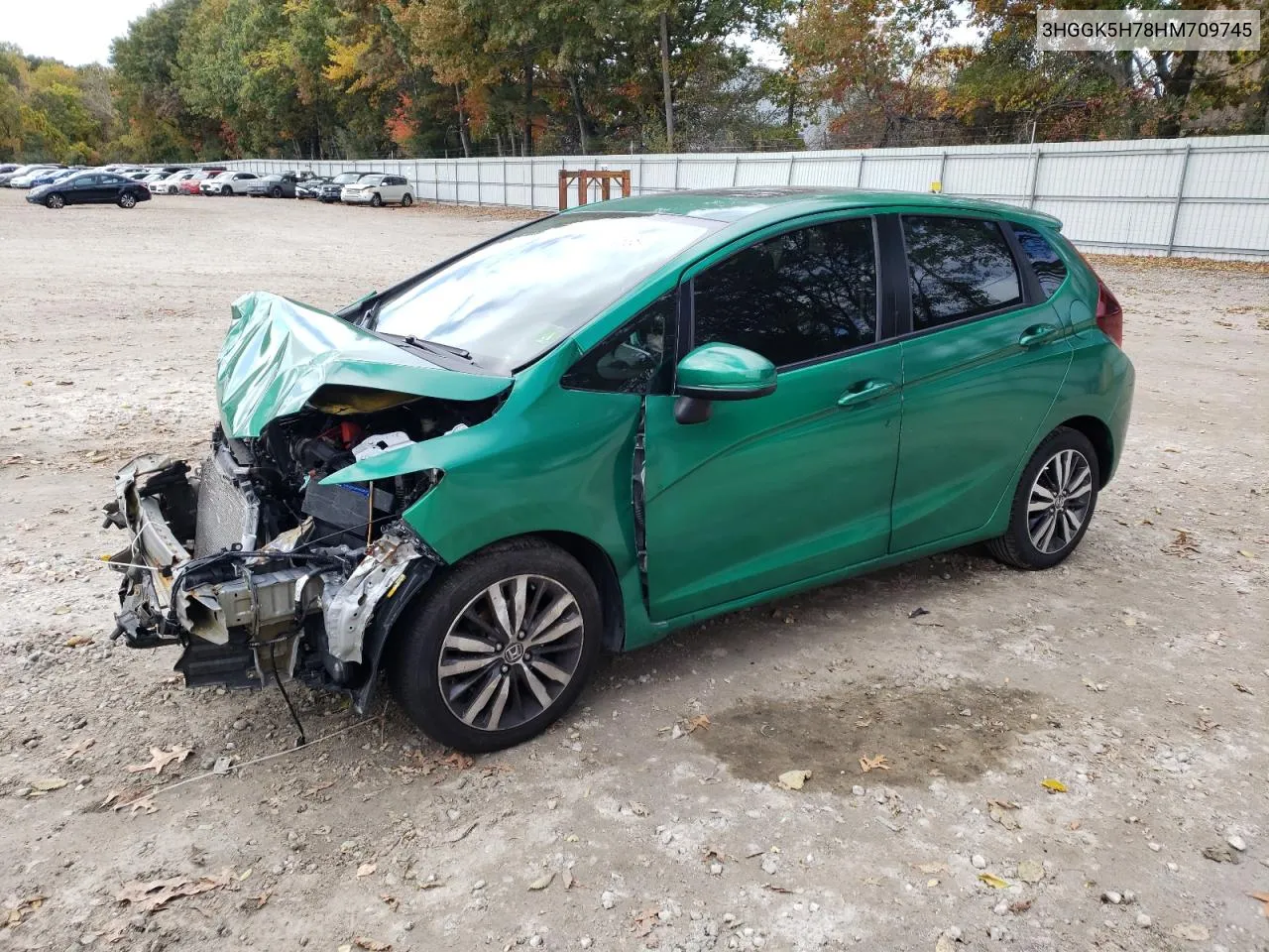 2017 Honda Fit Ex VIN: 3HGGK5H78HM709745 Lot: 75725354