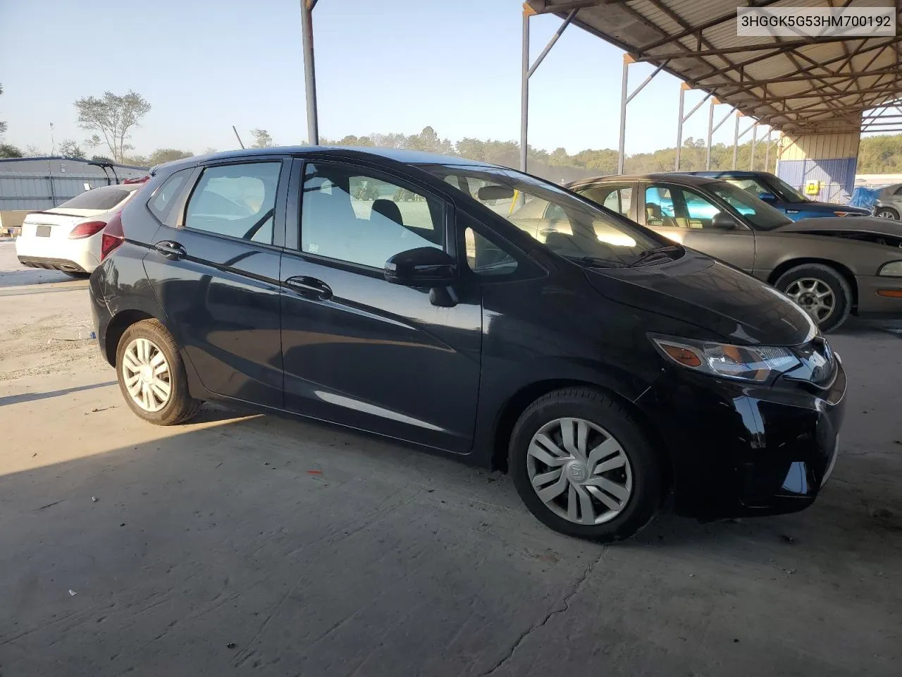 2017 Honda Fit Lx VIN: 3HGGK5G53HM700192 Lot: 75725474