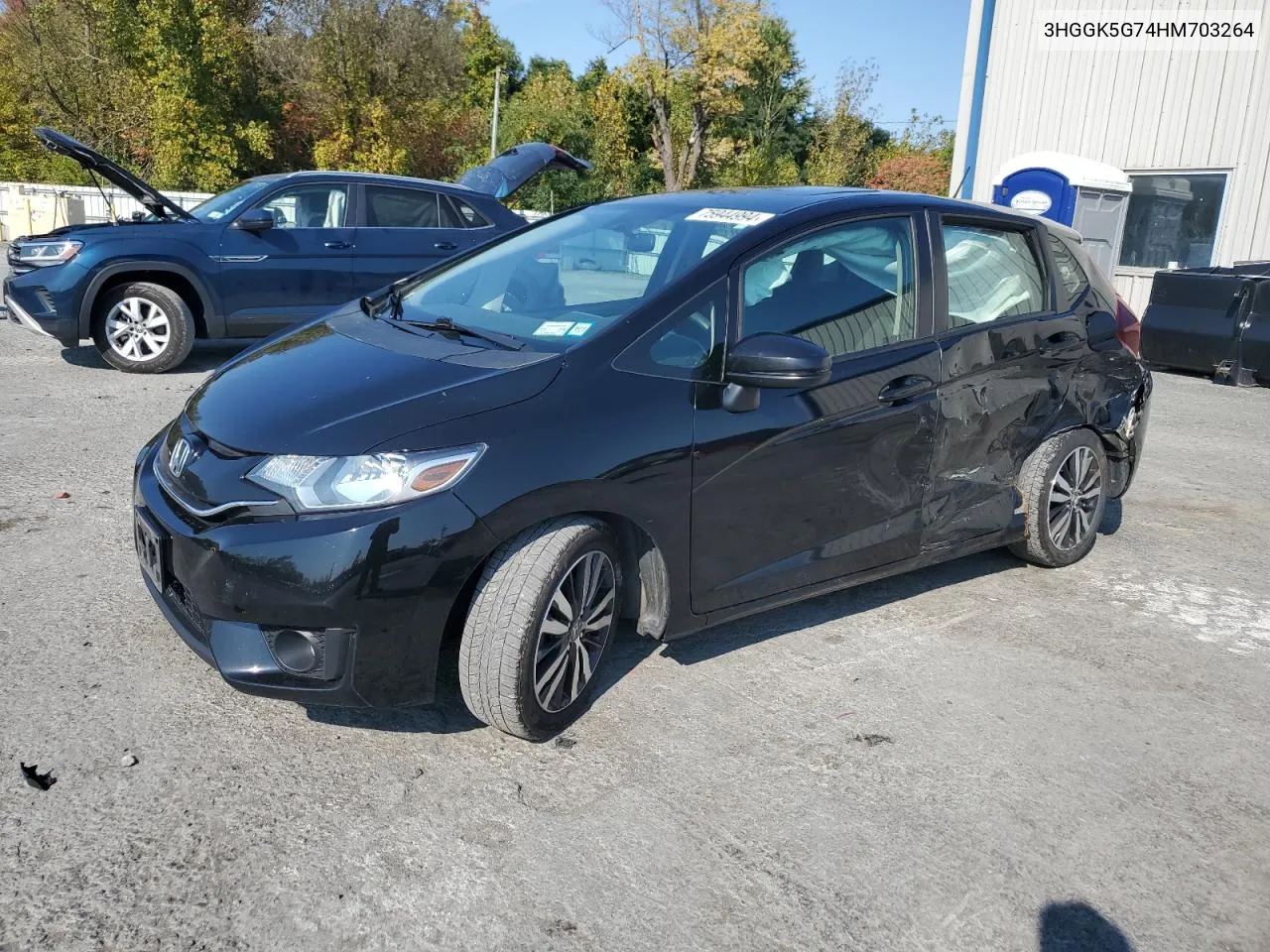 2017 Honda Fit Ex VIN: 3HGGK5G74HM703264 Lot: 75944994