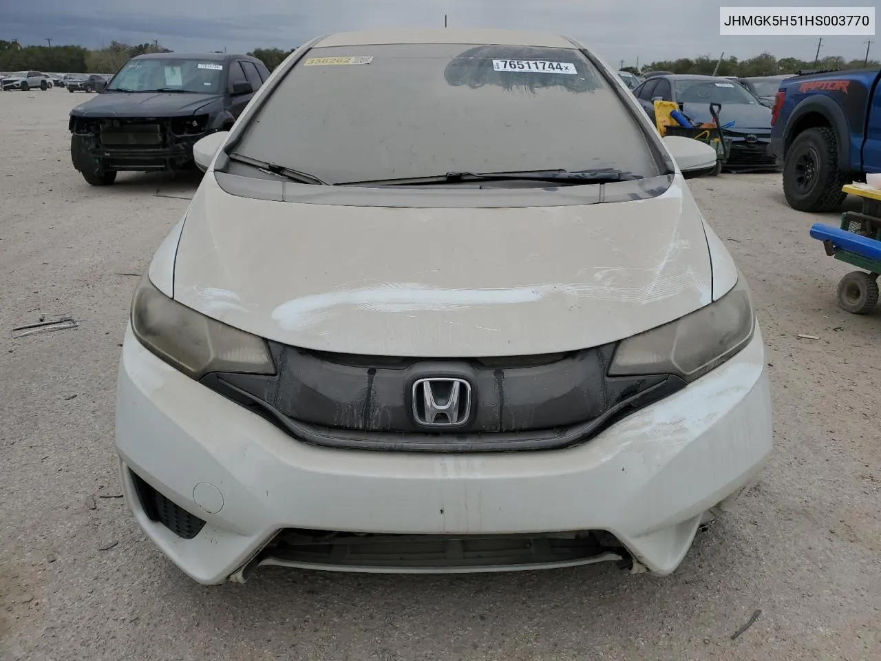 2017 Honda Fit Lx VIN: JHMGK5H51HS003770 Lot: 76511744