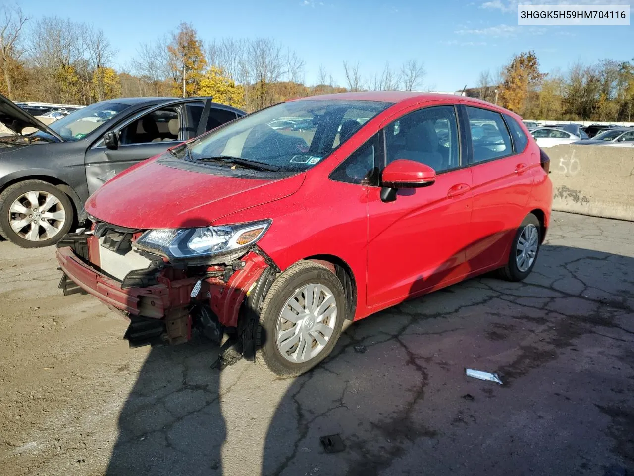 2017 Honda Fit Lx VIN: 3HGGK5H59HM704116 Lot: 76758274