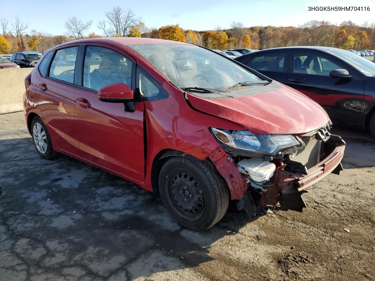 2017 Honda Fit Lx VIN: 3HGGK5H59HM704116 Lot: 76758274