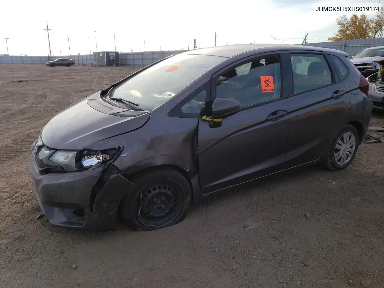 2017 Honda Fit Lx VIN: JHMGK5H5XHS019174 Lot: 76966794