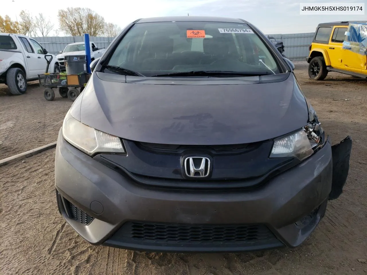 2017 Honda Fit Lx VIN: JHMGK5H5XHS019174 Lot: 76966794