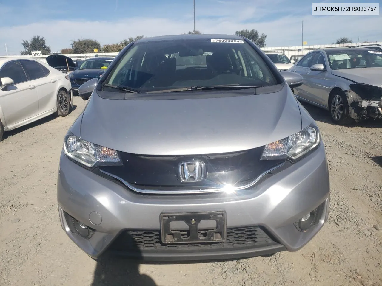 2017 Honda Fit Ex VIN: JHMGK5H72HS023754 Lot: 76998854