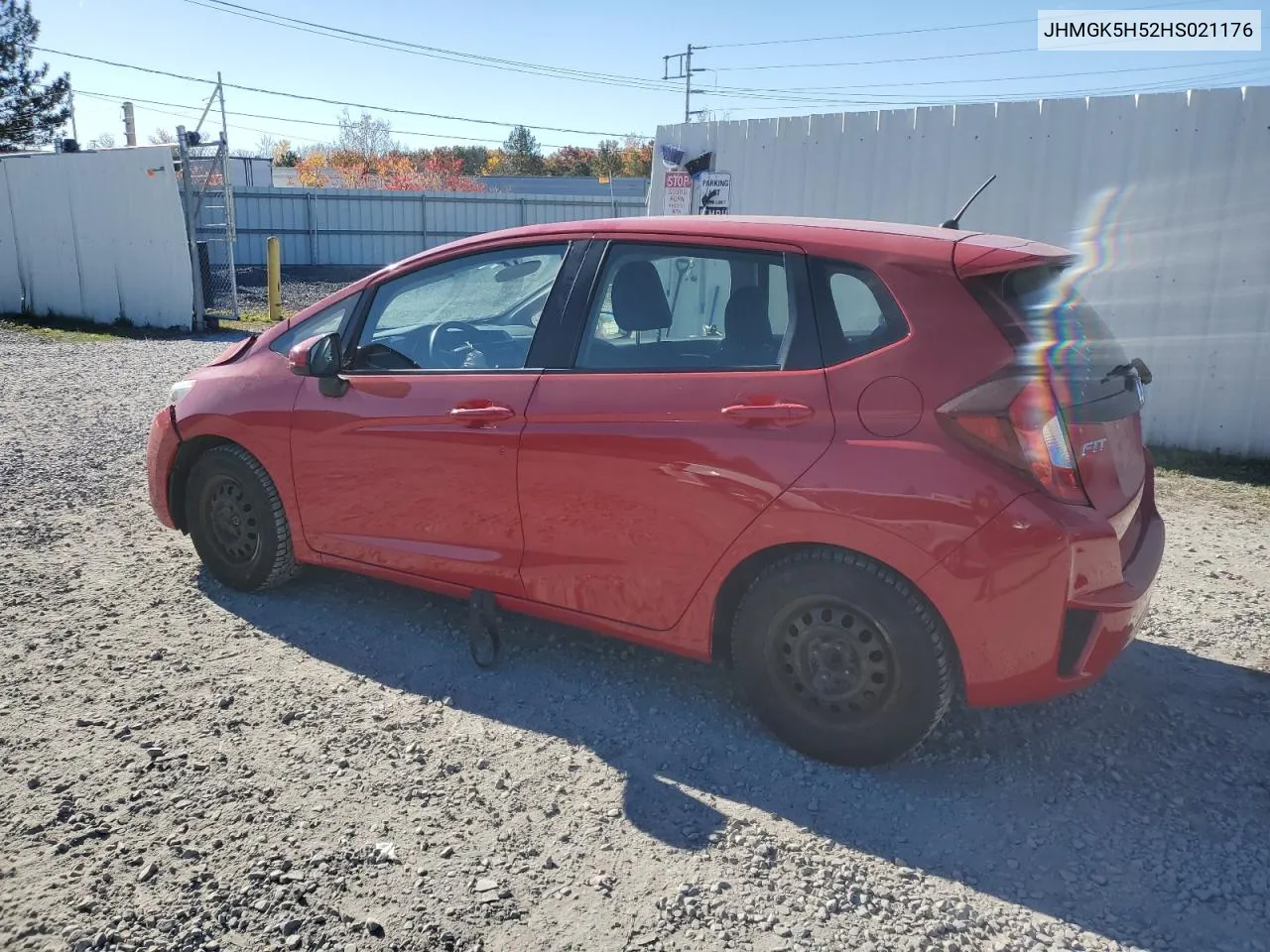 2017 Honda Fit Lx VIN: JHMGK5H52HS021176 Lot: 77847904