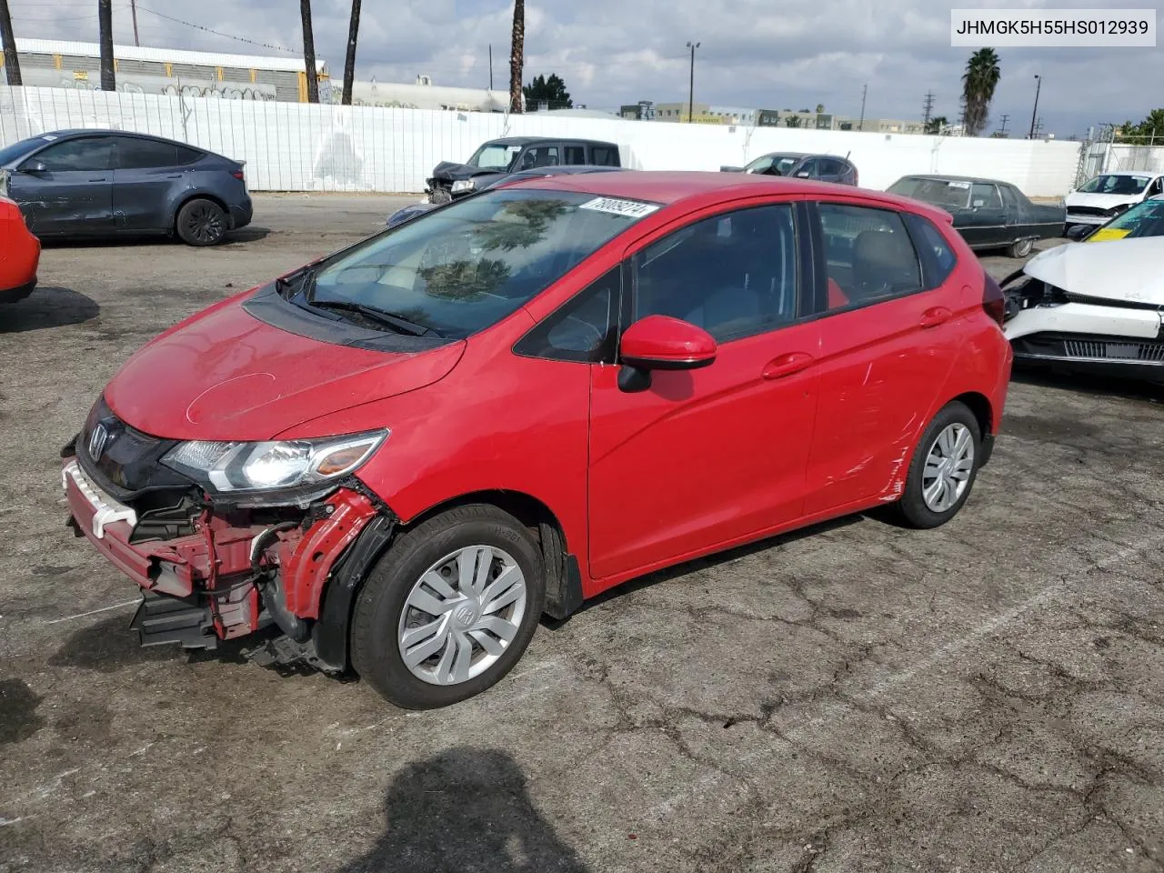 2017 Honda Fit Lx VIN: JHMGK5H55HS012939 Lot: 78009274