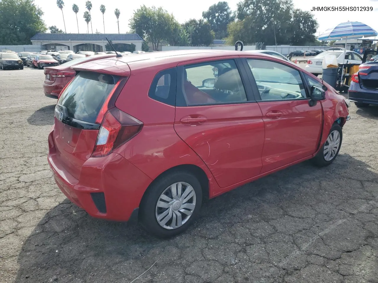 2017 Honda Fit Lx VIN: JHMGK5H55HS012939 Lot: 78009274