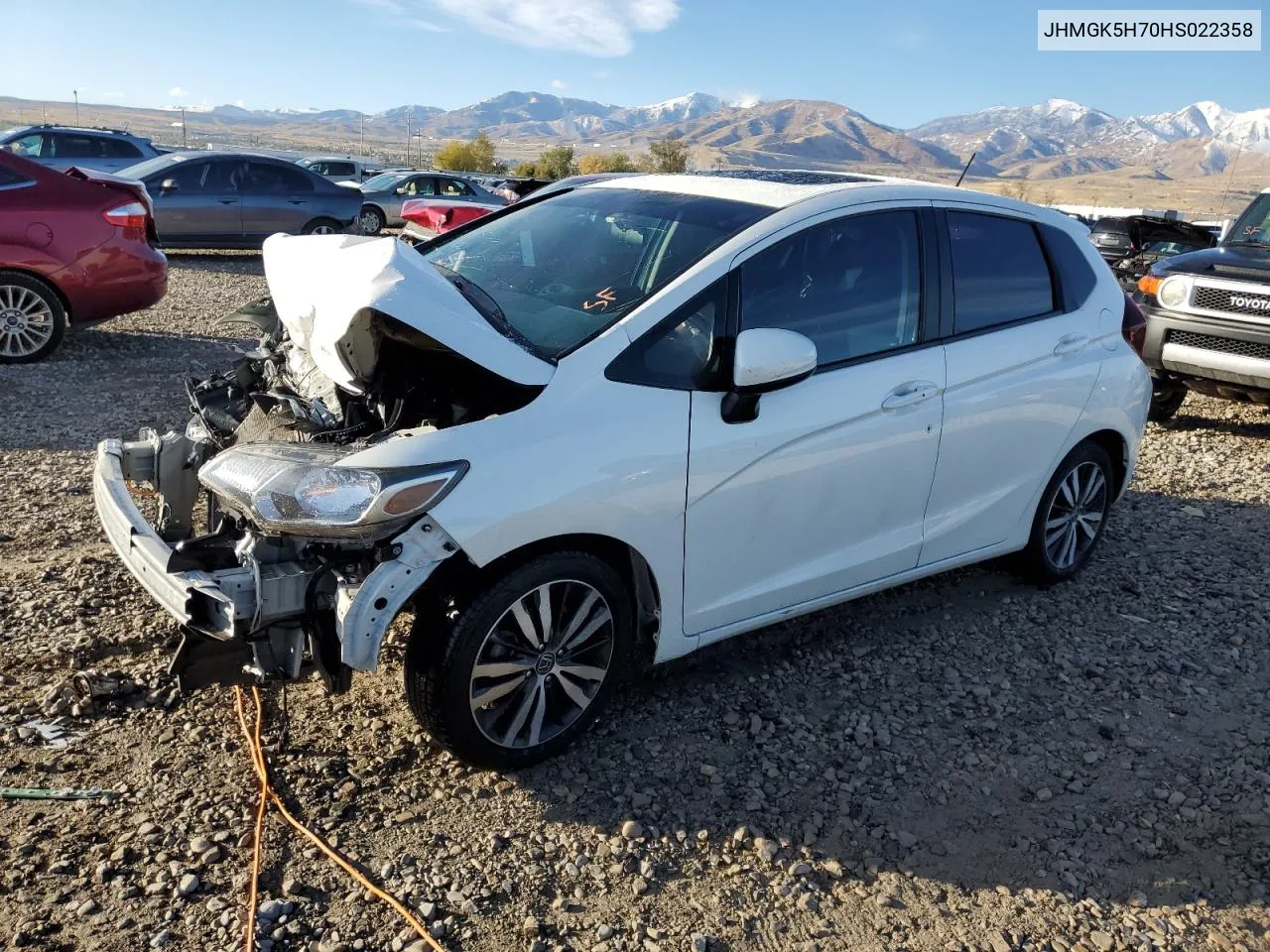 2017 Honda Fit Ex VIN: JHMGK5H70HS022358 Lot: 78461134