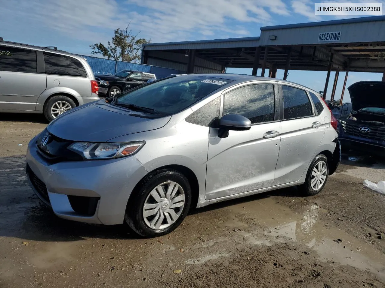 2017 Honda Fit Lx VIN: JHMGK5H5XHS002388 Lot: 78785214