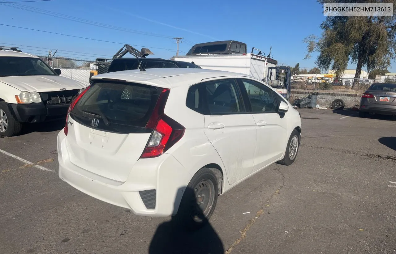 2017 Honda Fit Lx VIN: 3HGGK5H52HM713613 Lot: 80483294