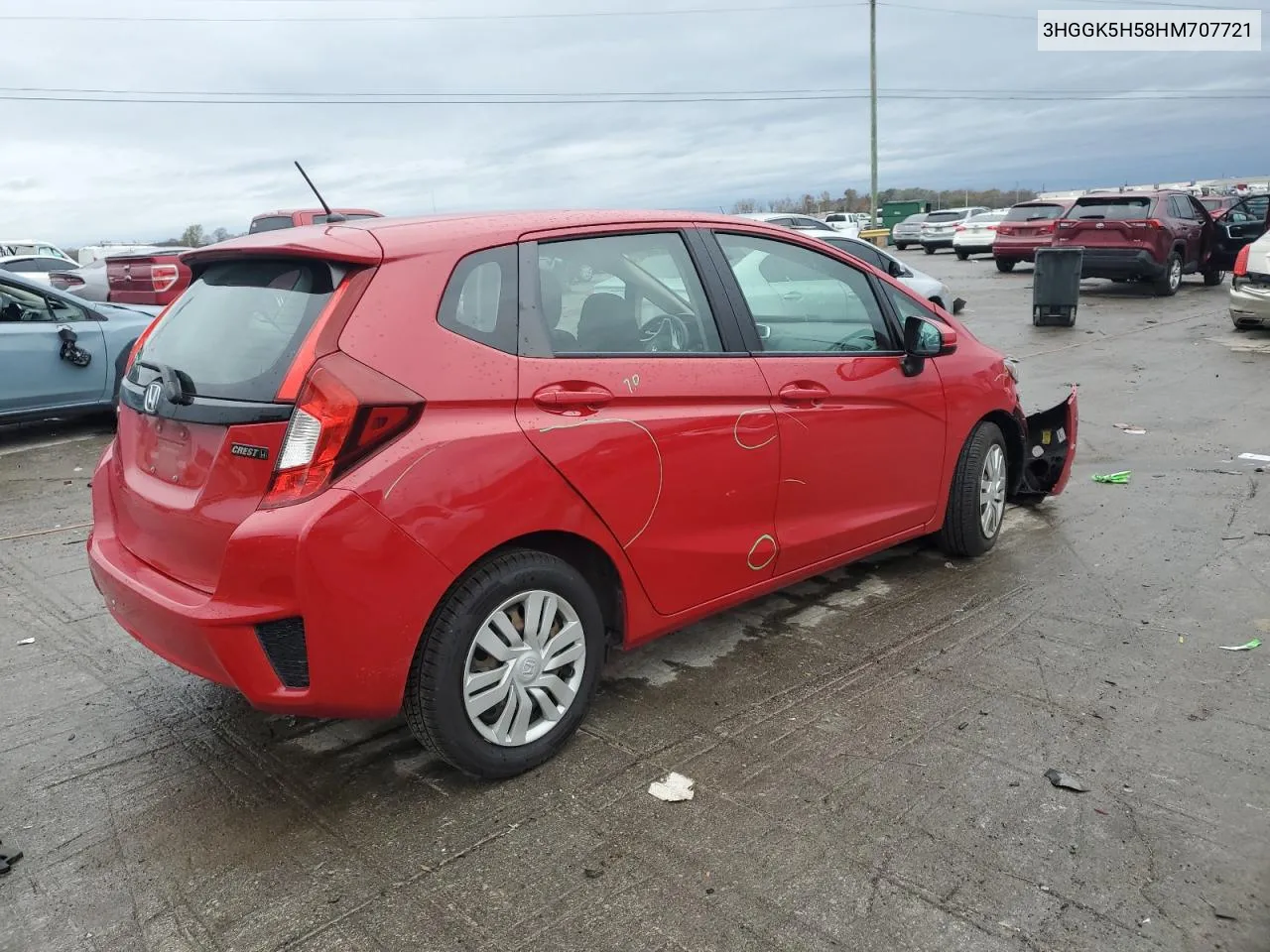 3HGGK5H58HM707721 2017 Honda Fit Lx