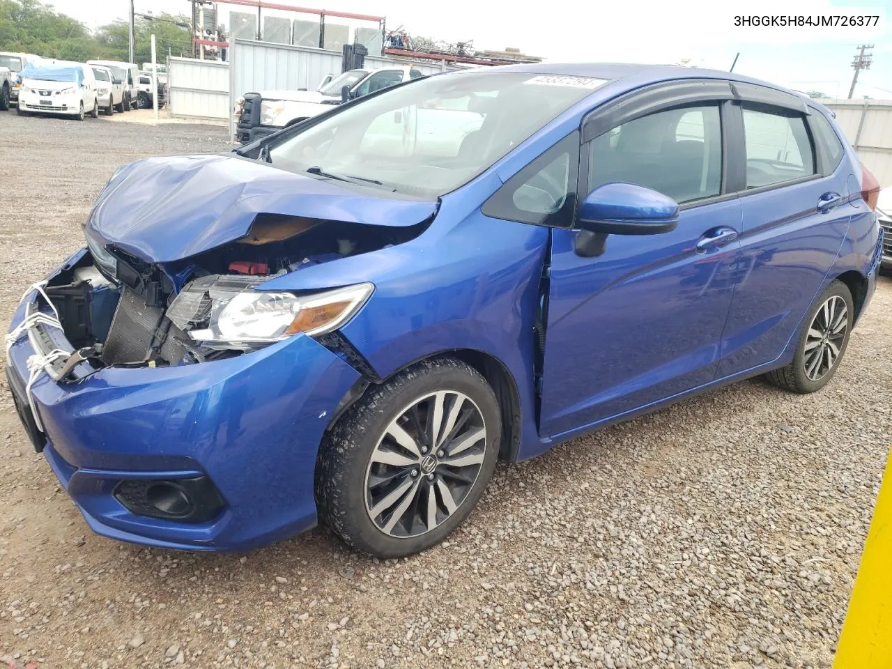 2018 Honda Fit Ex VIN: 3HGGK5H84JM726377 Lot: 45337294