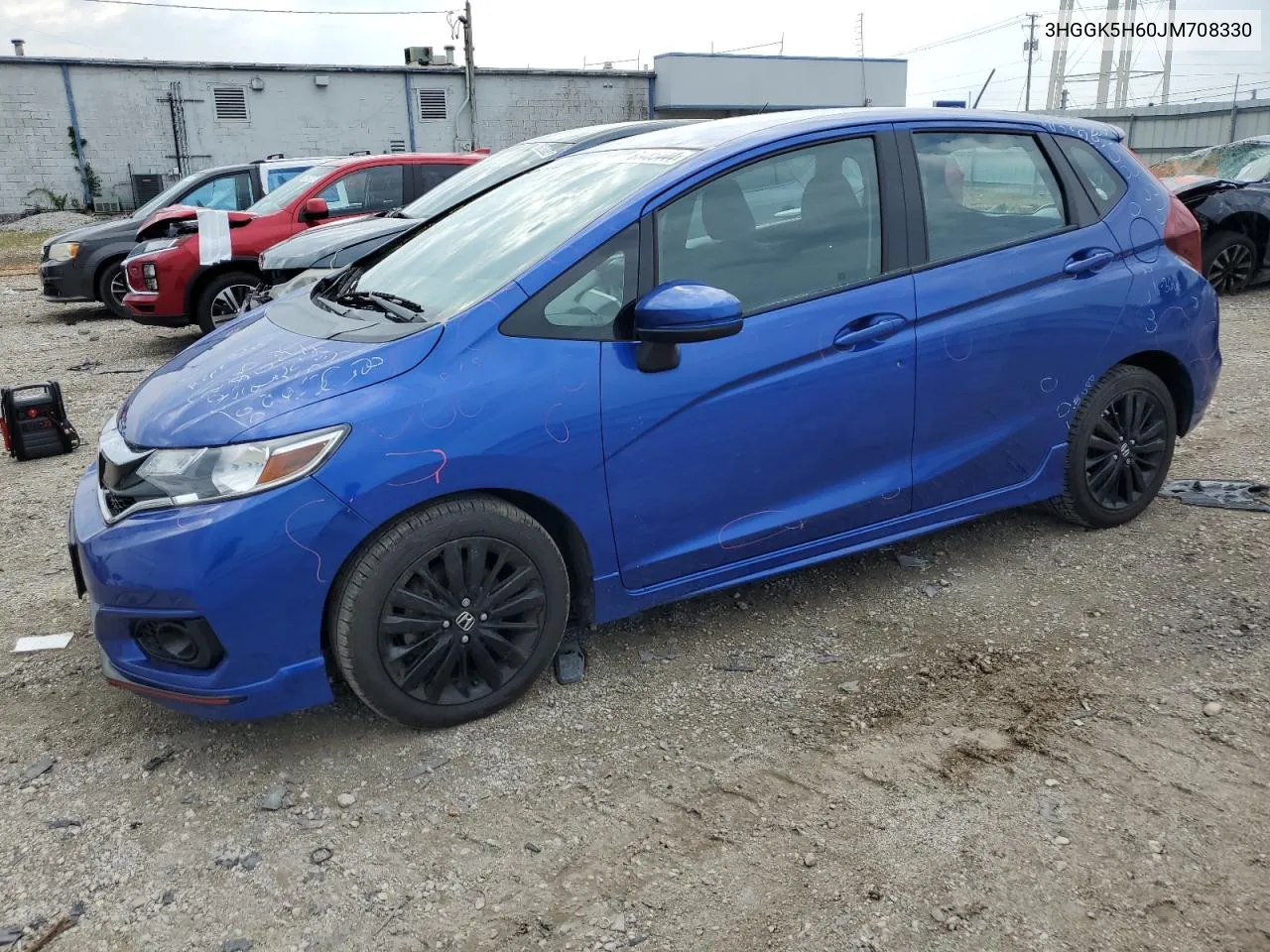 3HGGK5H60JM708330 2018 Honda Fit Sport