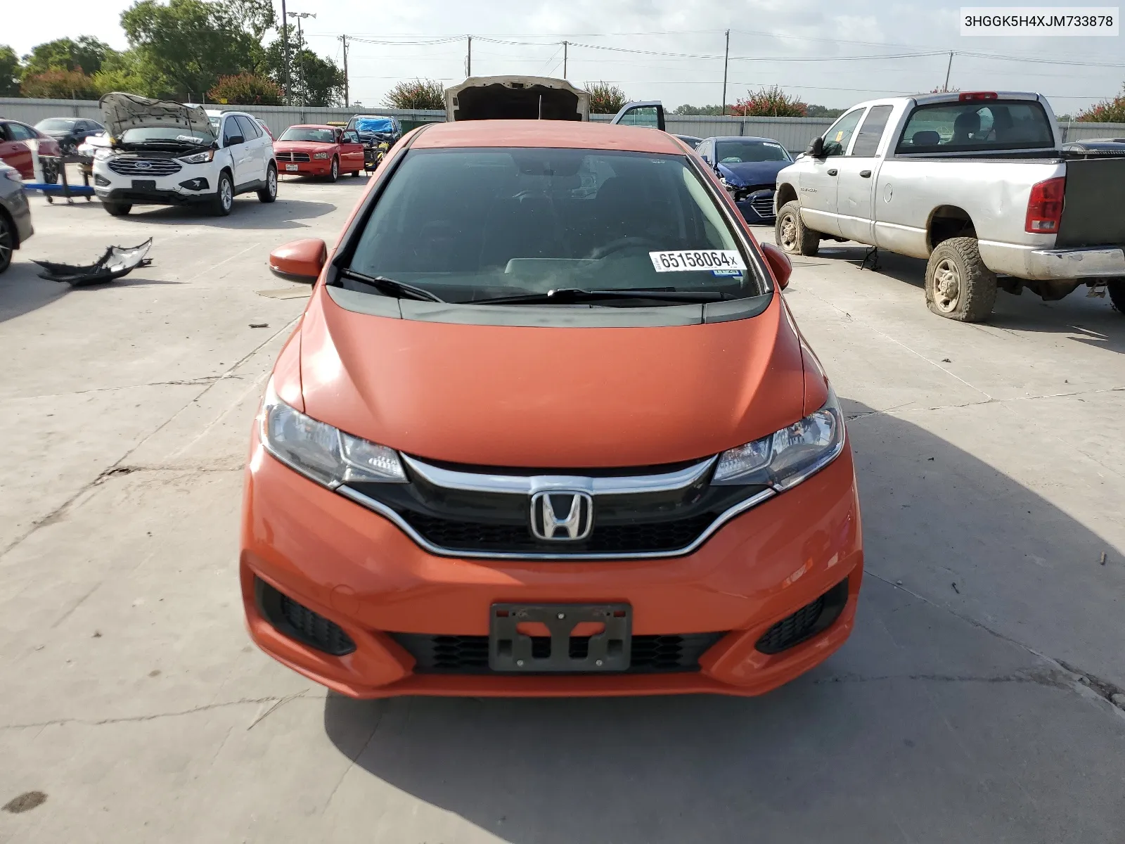 3HGGK5H4XJM733878 2018 Honda Fit Lx