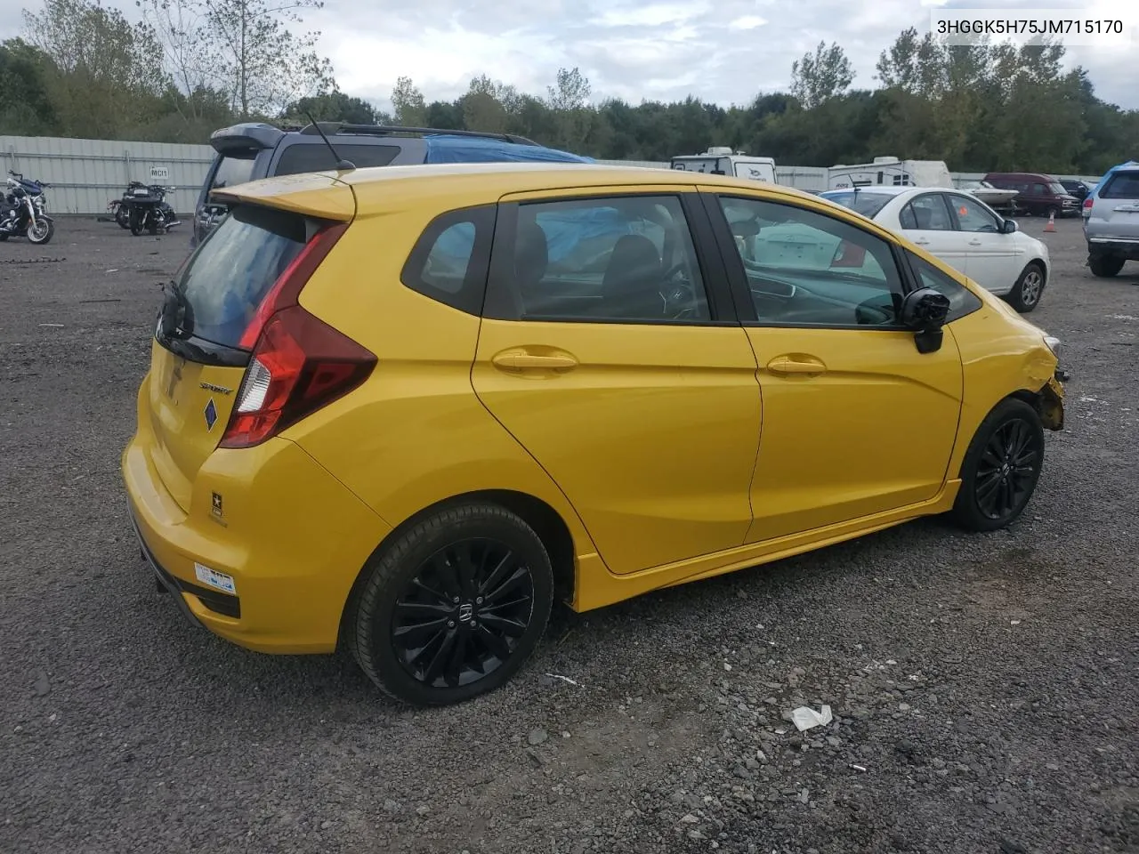 2018 Honda Fit Sport VIN: 3HGGK5H75JM715170 Lot: 71087744