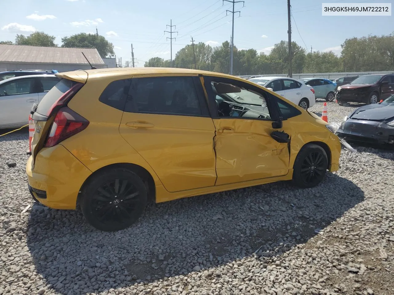 3HGGK5H69JM722212 2018 Honda Fit Sport