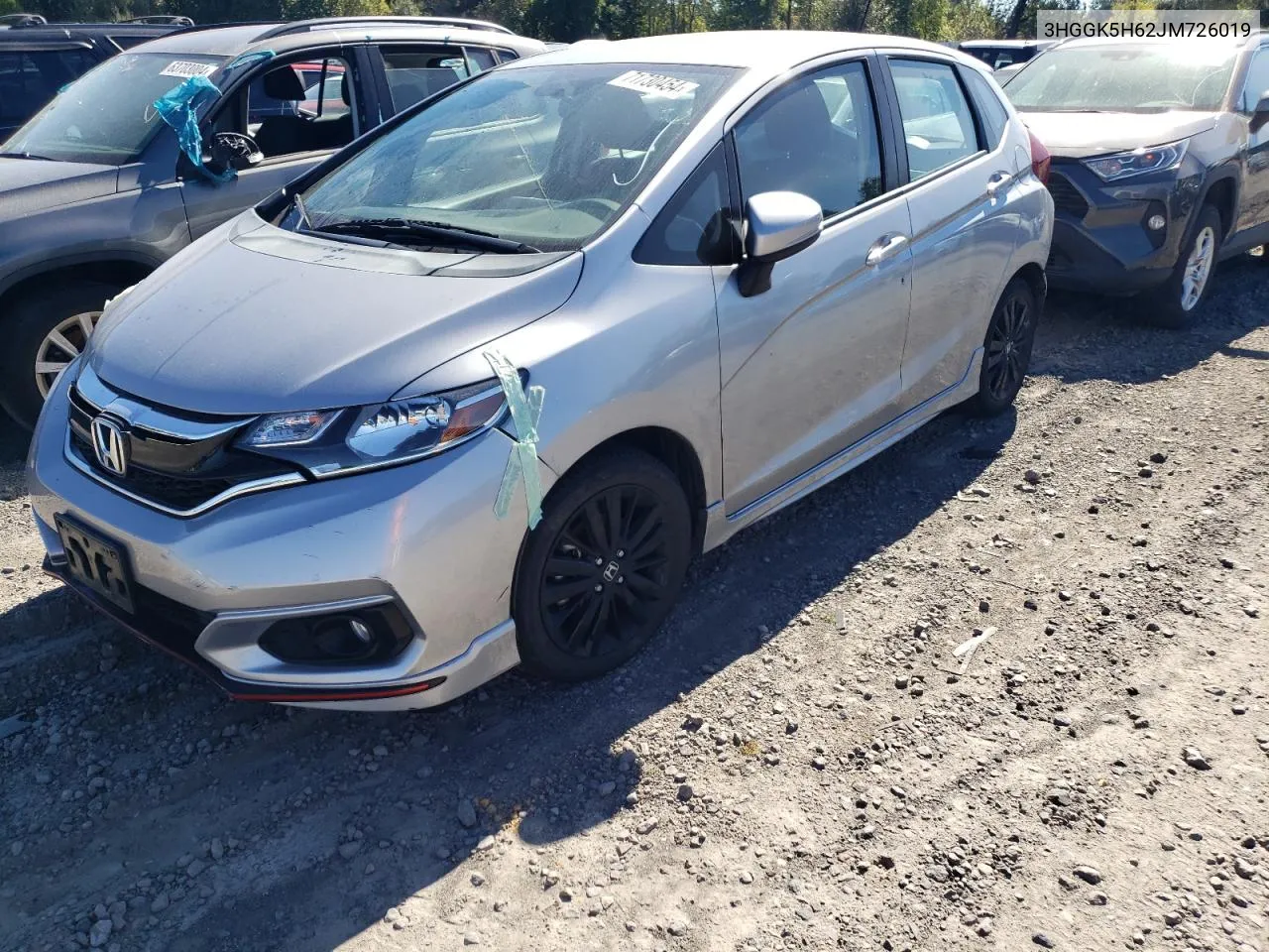 2018 Honda Fit Sport VIN: 3HGGK5H62JM726019 Lot: 71730454