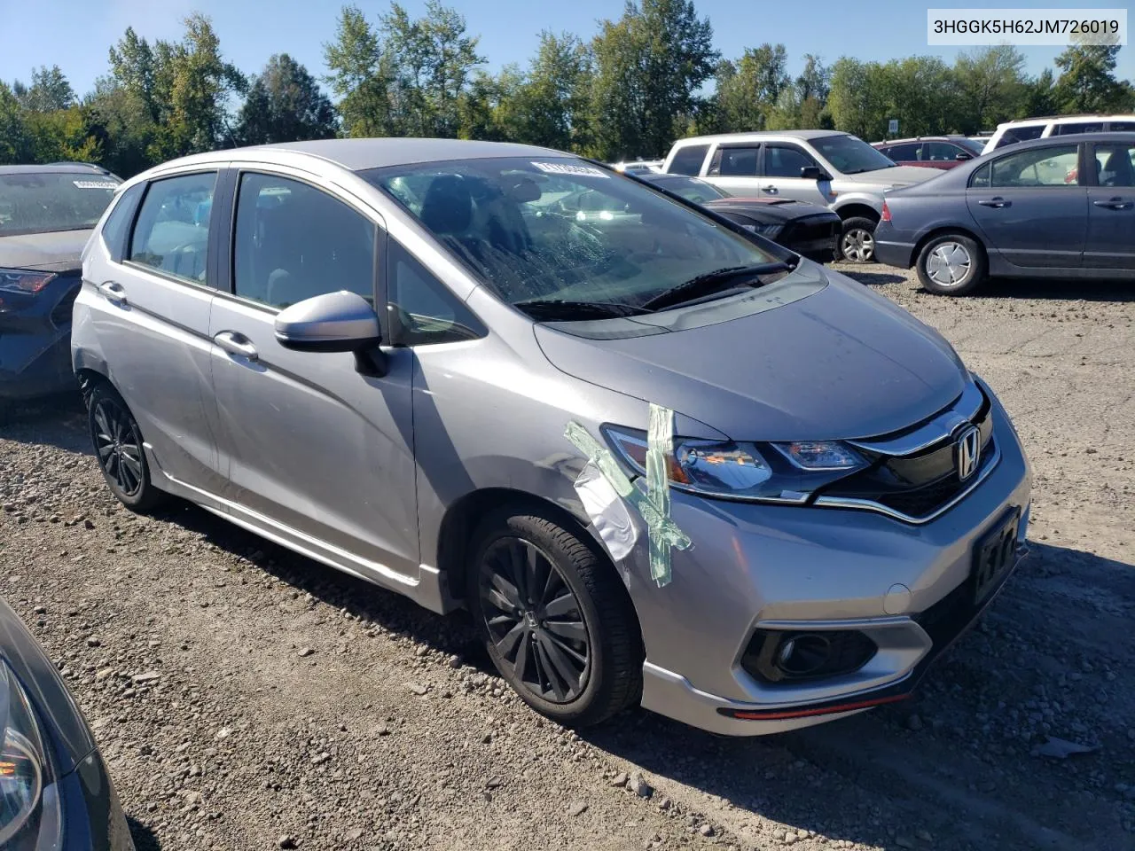 2018 Honda Fit Sport VIN: 3HGGK5H62JM726019 Lot: 71730454