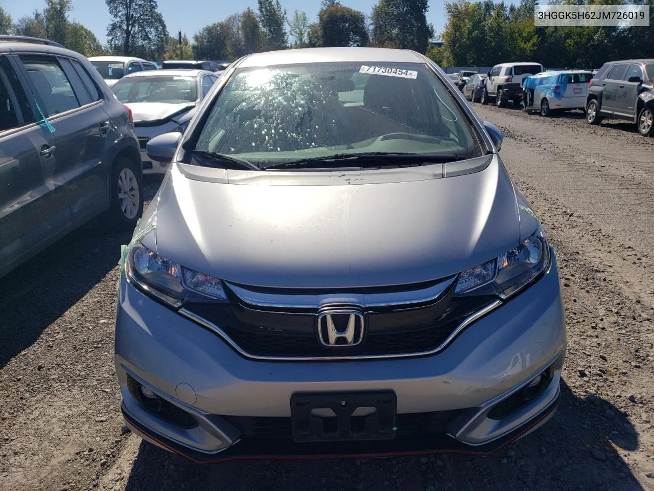 2018 Honda Fit Sport VIN: 3HGGK5H62JM726019 Lot: 71730454