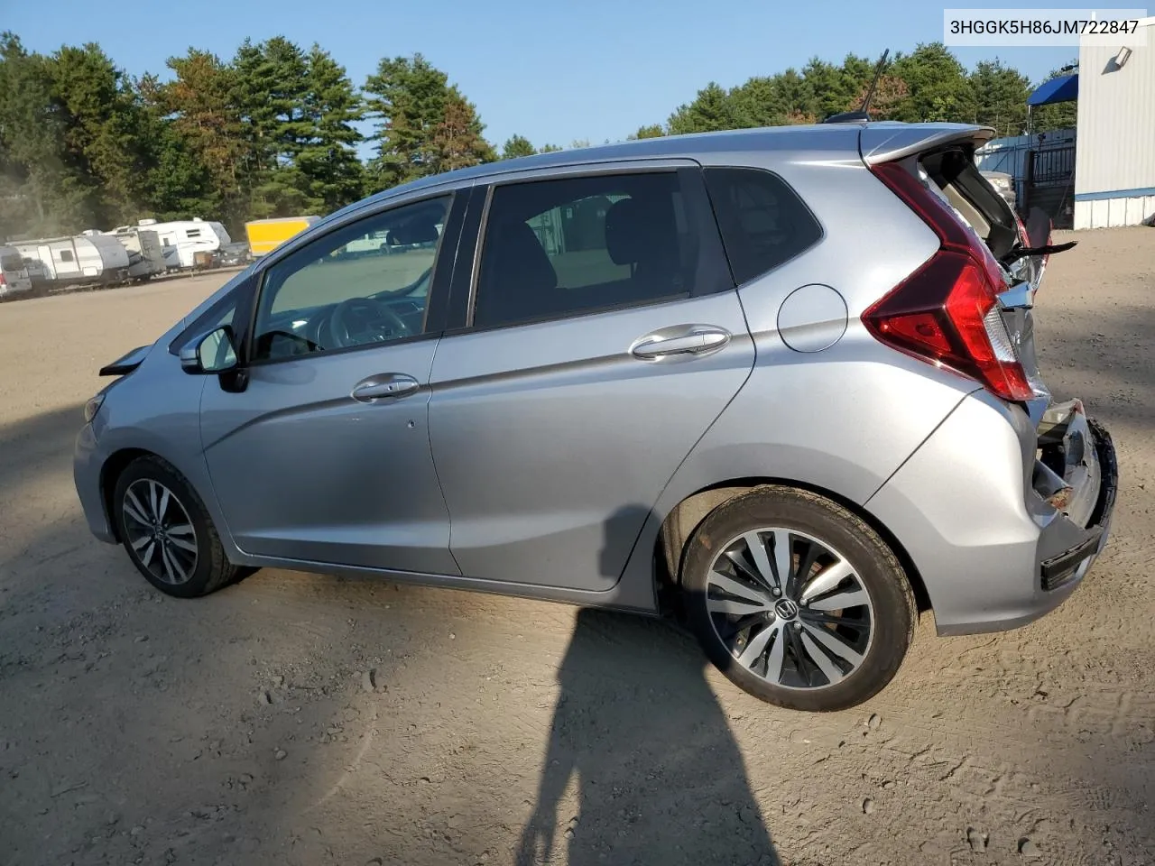 2018 Honda Fit Ex VIN: 3HGGK5H86JM722847 Lot: 71870944