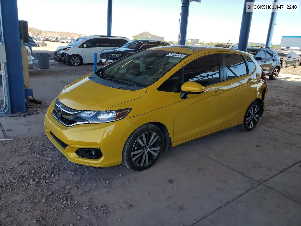 2018 Honda Fit Ex VIN: 3HGGK5H86JM712240 Lot: 72085634