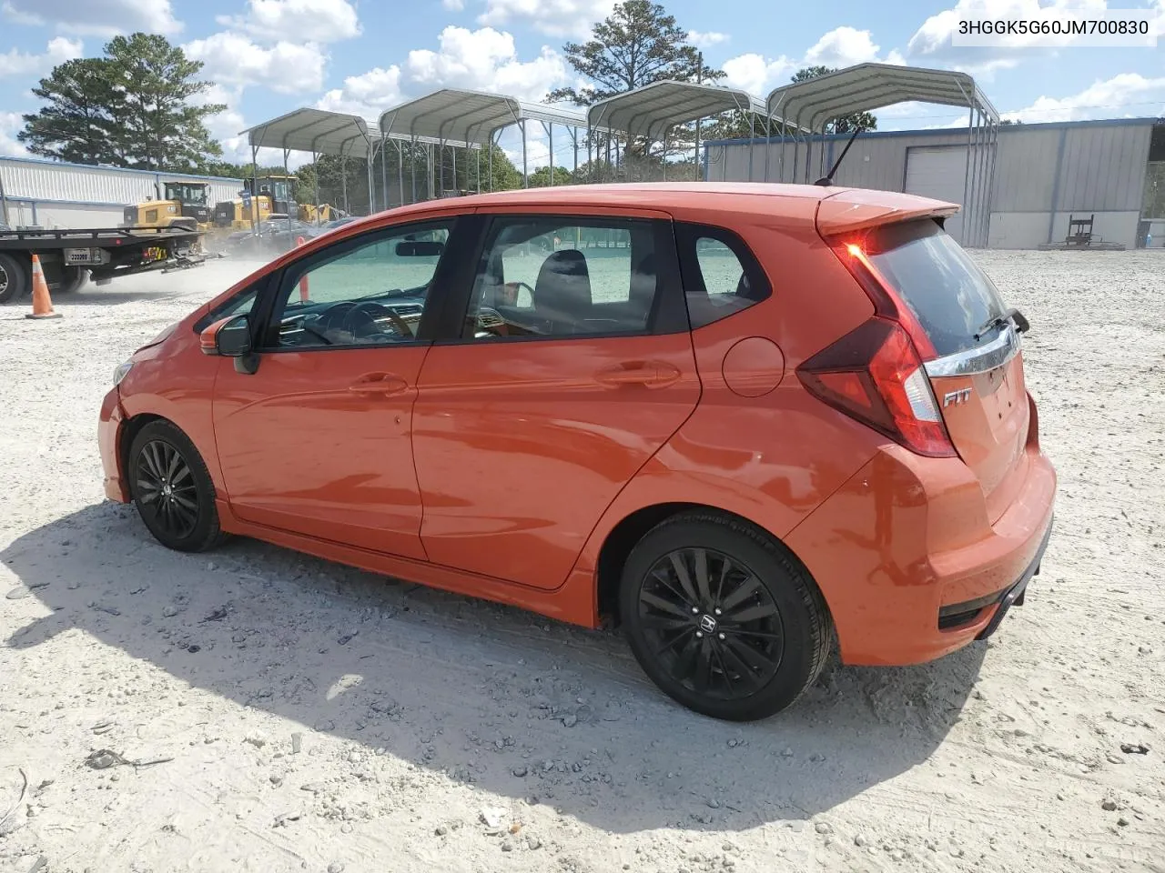 3HGGK5G60JM700830 2018 Honda Fit Sport