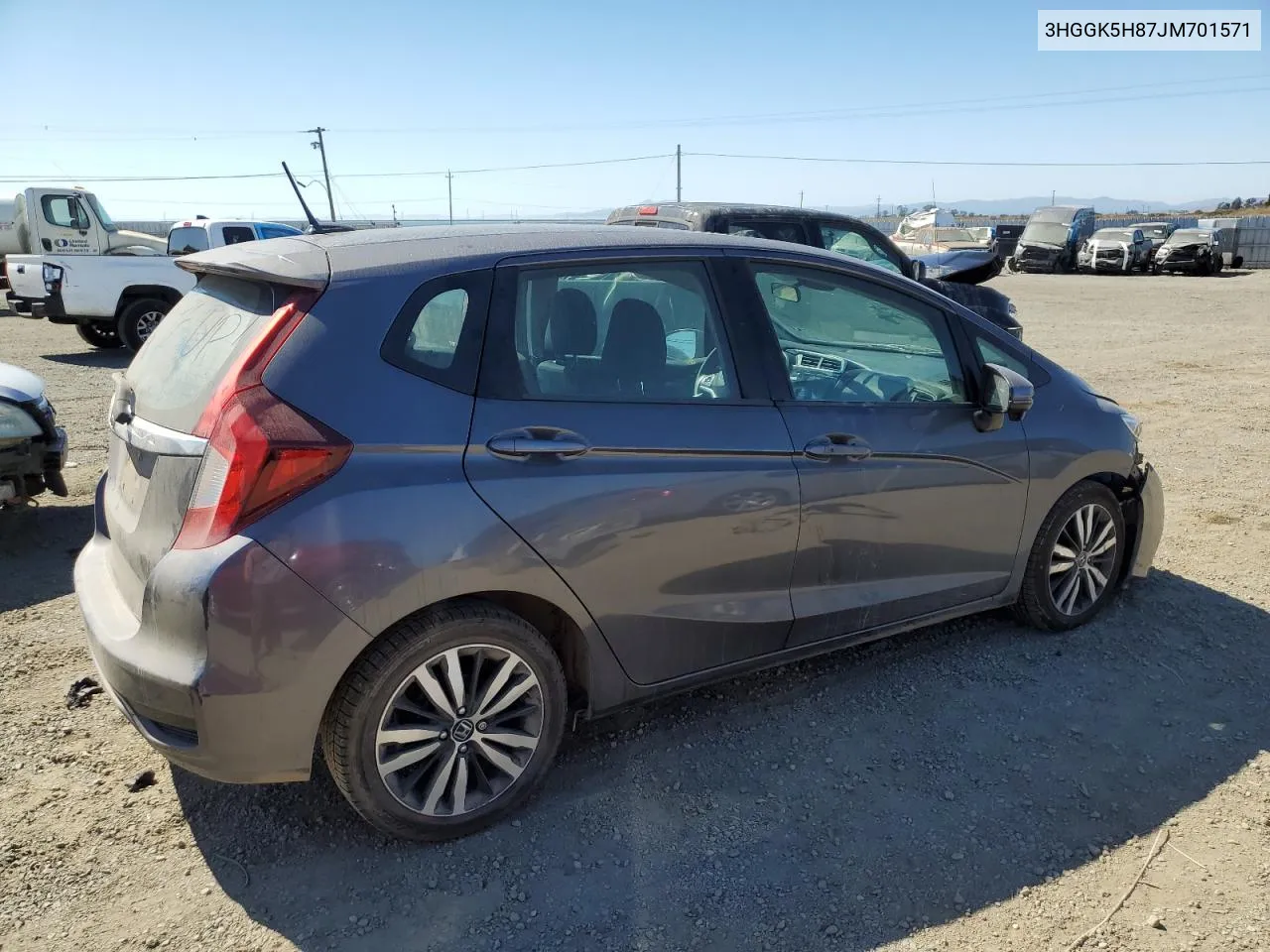 2018 Honda Fit Ex VIN: 3HGGK5H87JM701571 Lot: 72691744