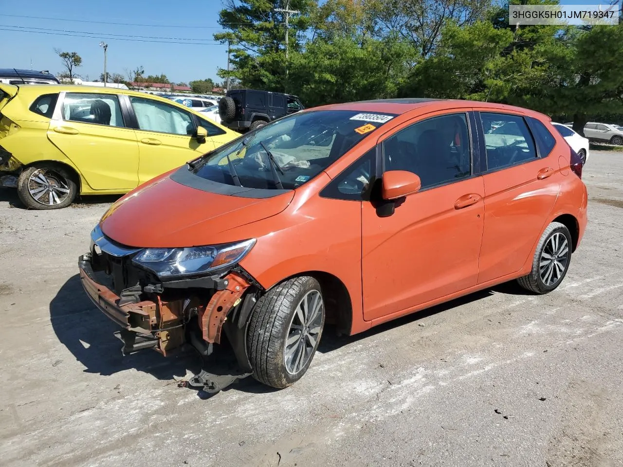 2018 Honda Fit Ex VIN: 3HGGK5H01JM719347 Lot: 73903504