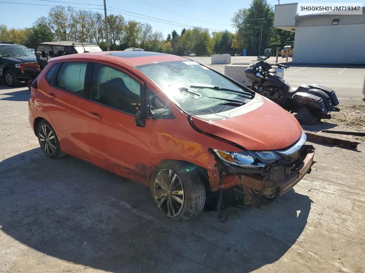 2018 Honda Fit Ex VIN: 3HGGK5H01JM719347 Lot: 73903504