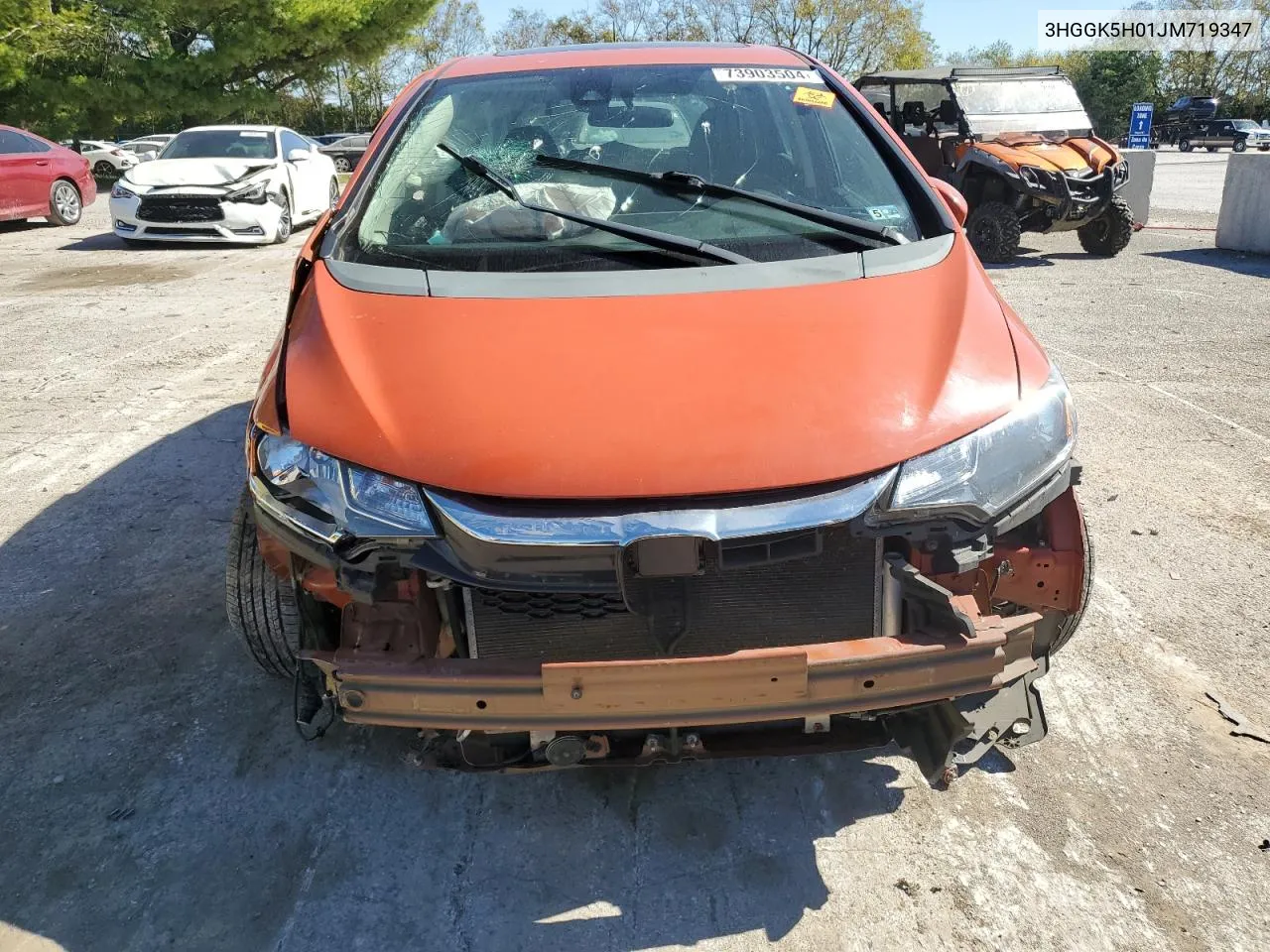 2018 Honda Fit Ex VIN: 3HGGK5H01JM719347 Lot: 73903504