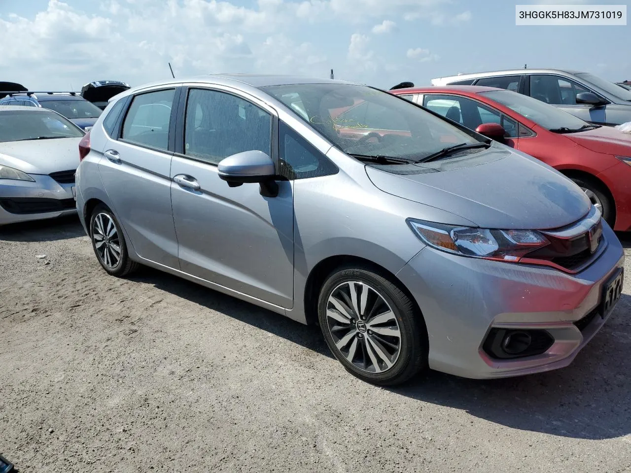 2018 Honda Fit Ex VIN: 3HGGK5H83JM731019 Lot: 74774914