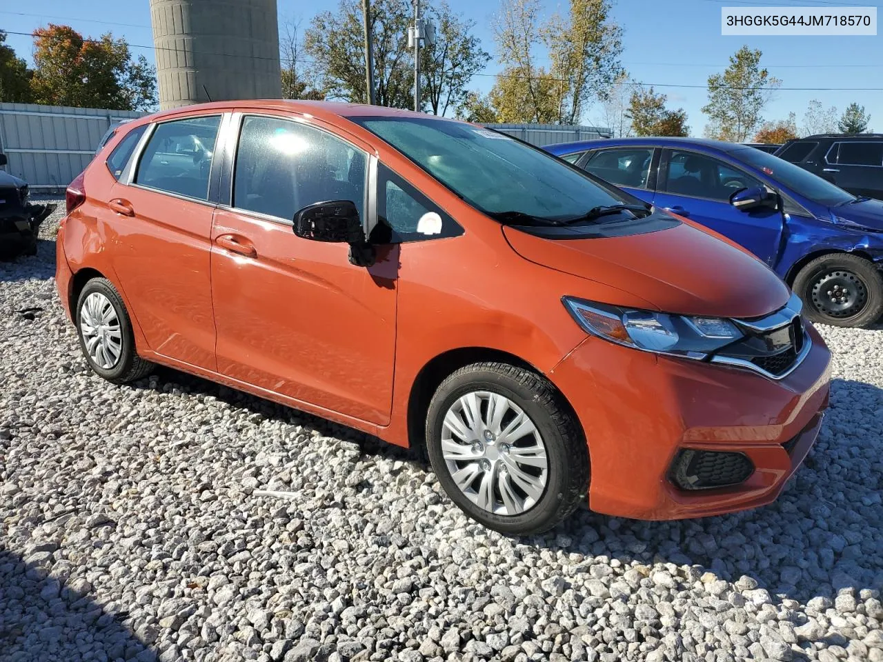 2018 Honda Fit Lx VIN: 3HGGK5G44JM718570 Lot: 74830344