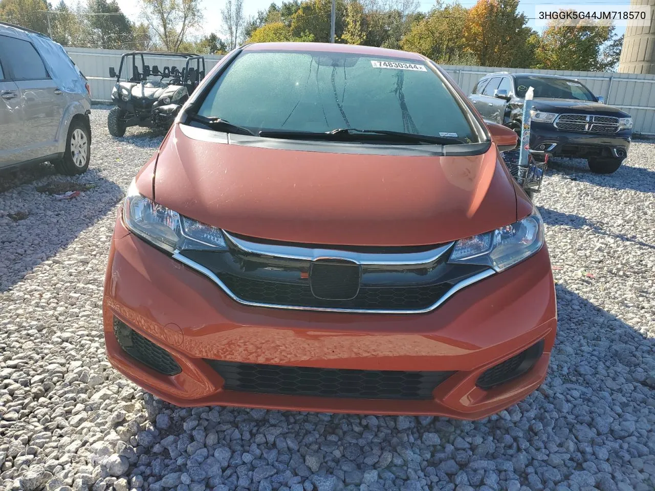 2018 Honda Fit Lx VIN: 3HGGK5G44JM718570 Lot: 74830344