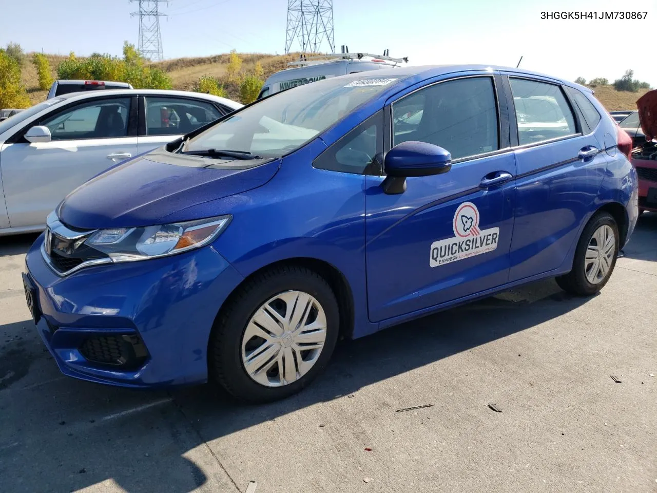 2018 Honda Fit Lx VIN: 3HGGK5H41JM730867 Lot: 74930284